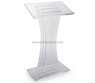 Customized acrylic podium contemporary church pulpits lecterns and podiums for sale AP-178
