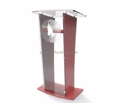 Custom acrylic speaker podium table lectern pulpit in church AP-234