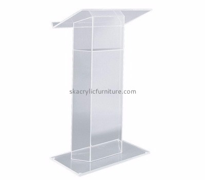 Custom acrylic plexiglass pulpit  floor podium AP-237