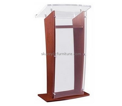 Custom acrylic church podium design cheap classroom lectern AP-256