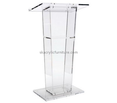Custom clear plexigalss acrylic lectern podium for church AP-259