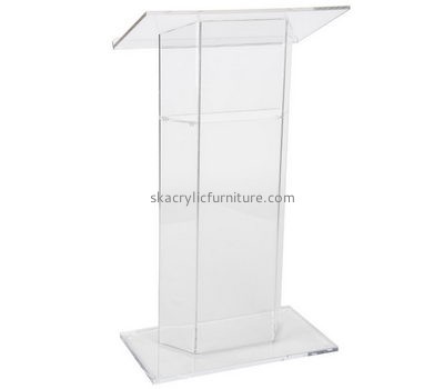 Customized acrylic plexiglass pulpits podium speech designs for sale AP-258