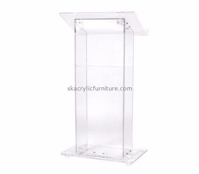 Custom acrylic contemporary church restaurant lecterns and podiums for sale AP-263