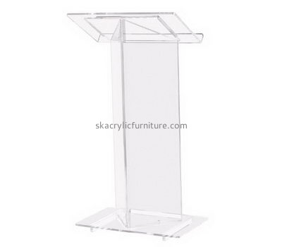 Custom acrylic pulpit designs computer lectern stands for church AP-271