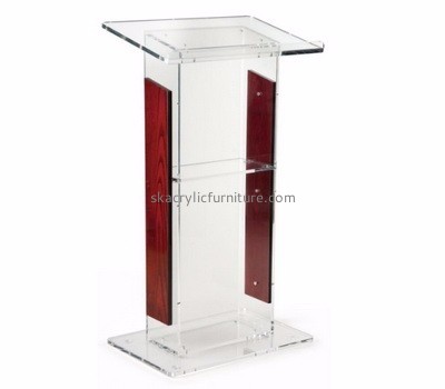 Custom acrylic cheap plexiglass pulpit podiums for sale AP-279