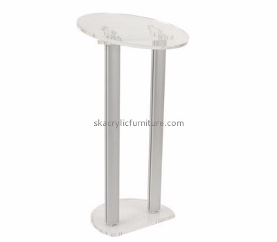 Acrylic furniture manufacturers customize plexi podium furniture for church AP-405