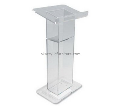Quality furniture manufacturers customized clear acrylic reading podium furniture AP-576