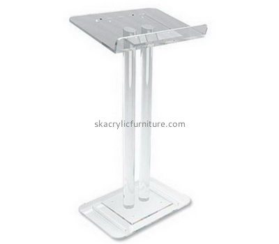 Plastic suppliers custom clear acrylic pulpit stand furniture for sale AP-857