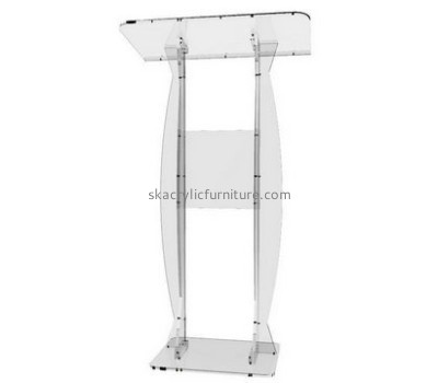 Furnitures manufacturers custom acrylic fabrication podium AP-896
