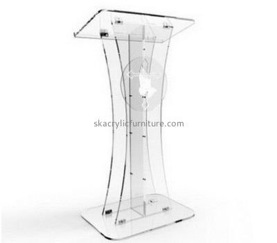 Acrylic plastic manufacturers custom design modern lectern furniture for sale AP-1136