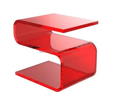 Custom red acrylic side coffee table AT-742