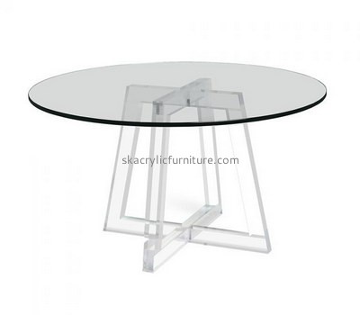 Custom round clear acrylic dining table AT-755