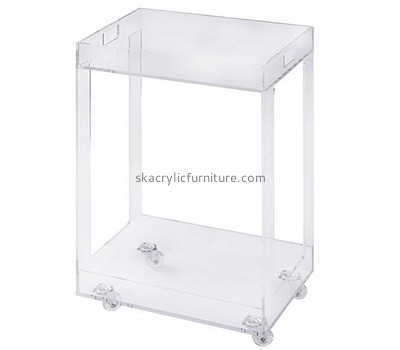 Custom acrylic kitchen cart bar cart on casters kitchen storage trolley AT-783