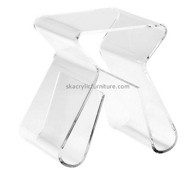 Acrylic manufacturer customize acrylic coffee table with magazine holder AT-786