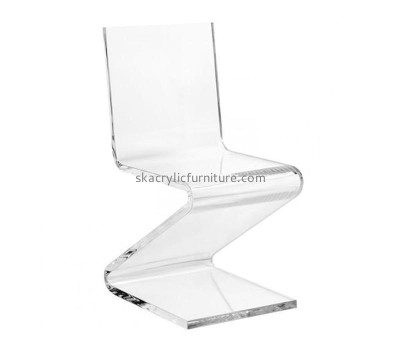Acrylic manufacturer customize Z shape plexiglass chair AC-034