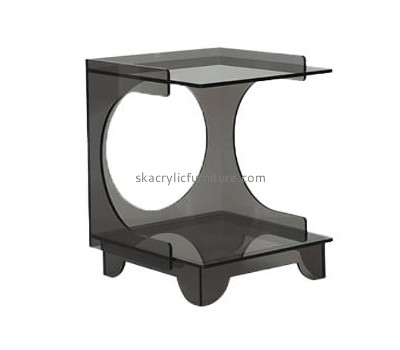 Plexiglass supplier customize acrylic side coffee table with magazine holders AT-791