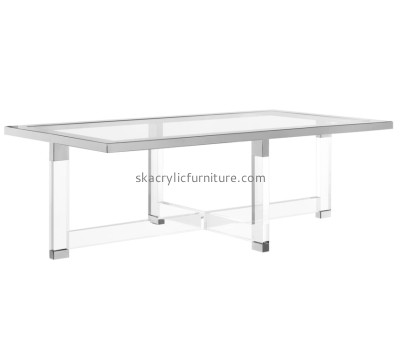 Customize plexiglass long coffee table AT-340