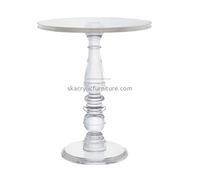 China acrylic furniture manufacturers supplying acrylic perspex side table round end tables AT-111