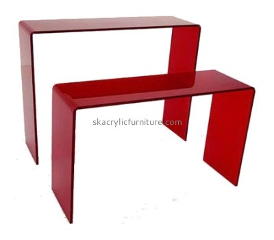 Factory direct sale acrylic office desk side table modern table plastic bedside table AT-084