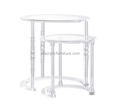 China acrylic furniture wholesale coffee table design transparent acrylic coffee table AT-072