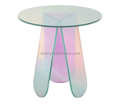 Wholesale acrylic table coffee shop furniture plastic dining table AT-021