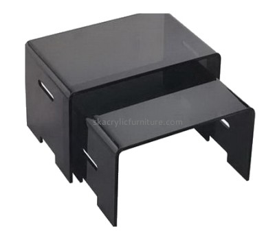 Customized acrylic luxury furniture home goods coffee table plastic AT-018