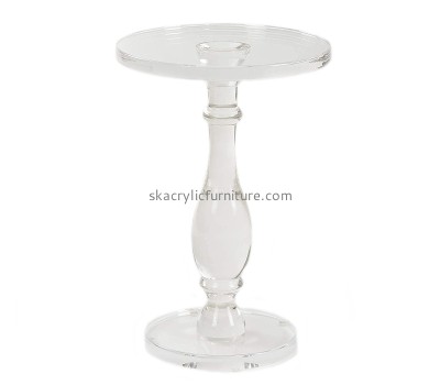 Hot selling acrylic modern furniture clear acrylic bedside table round coffee table AT-016
