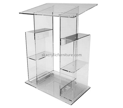 Custom acrylic pulpit church classroom lectern contemporary pulpits for sale AP-079