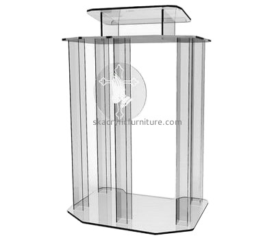 Customized acrylic floor lectern podium lectern plexiglass podiums AP-093