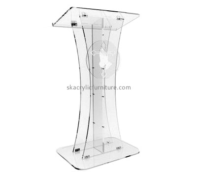 Acrylic plexiglass pulpit podiums floor lectern pulpit stand for sale AP-129