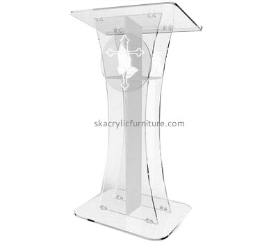 Custom acrylic modern podium design contemporary church pulpits acrylic lectern AP-117