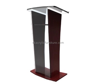 Custom acrylic podium podium church podium modern pulpits for sale AP-143