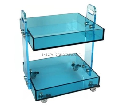 Plexiglass supplier custom acrylic bar trolly perspex bar cart AT-800