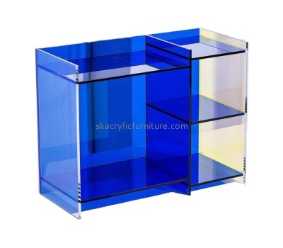 Acrylic manufacturer custom plexiglass skincare organizer shelf AT-809
