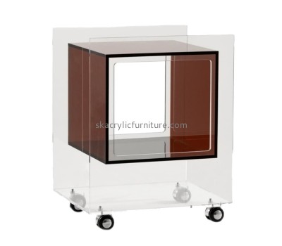 Acrylic supplier custom plexiglass sofa side table perspex bed side table AT-821