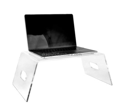 Custom acrylic monitor stand clear plexiglass laptop riser AT-827