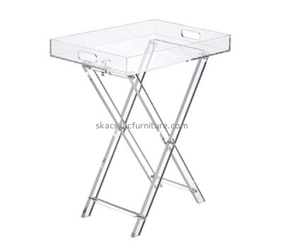 Custom acrylic foldable table tray lucite tray AT-831
