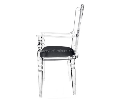 Plexiglass furniture supplier custom acrylic arm chair AC-047