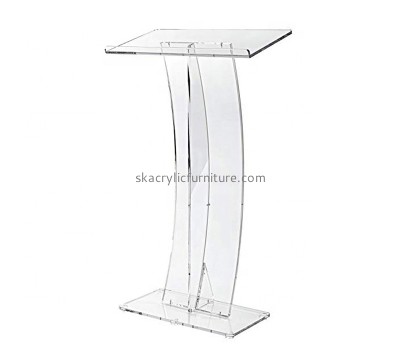 Acrylic furniture supplier custom plexiglass pulpits lucite podium perspex lectern AP-1238