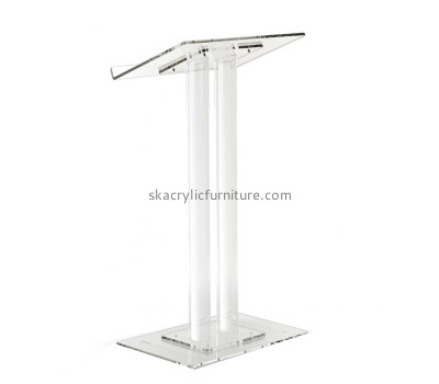 Acrylic furniture supplier custom plexiglass lectern lucite pulpit AP-1241