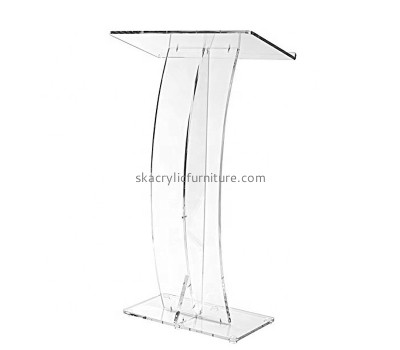 Plexiglass furniture supplier custom acrylic pulpit lucite lectern AP-1245