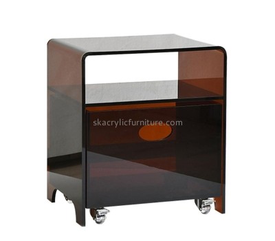 Acrylic furniture manufacturer custom plexiglass bedside table AT-838