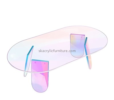 China acrylic manufacturer custom plexiglass colorful coffee table AT-840