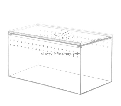 Acrylic furniture supplier custom plexiglass reptile insect breeding box AB-055