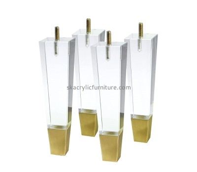 China plexiglass manufacturer custom acrylic furniture legs modern decor DIY legs AL-050