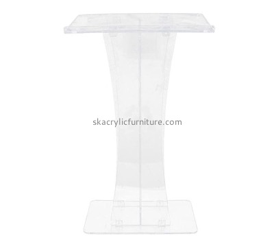 Lucite fruniture supplier custom acrylic forum lecture classroom podium AP-1255
