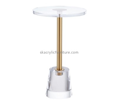 Lucite fruniture supplier custom acrylic round side table end table AT-852