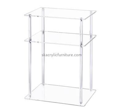 China plexiglass manufacturer custom acrylic end table 3-tier side table AT-850
