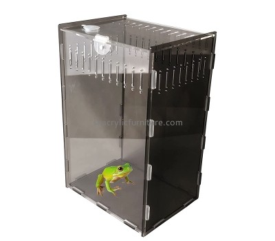 China plexiglass manufacturer custom acrylic reptile case micro habitat terrariums AB-065