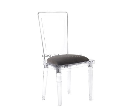 Acrylic furniture supplier custom plexiglass chair for dining room AC-062
